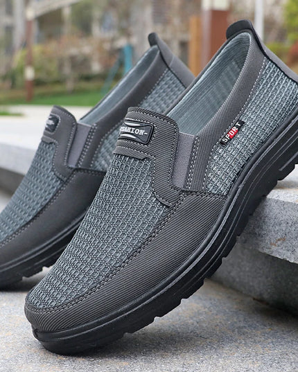 Men's Fashionable Solid Woven Knitted Running Shoes - Lightweight, Breathable and Non-Slip - Perfect Sports Shoes for Outdoor Activities