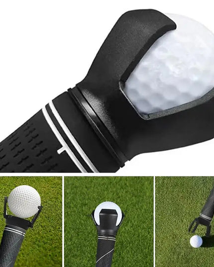 Golf Ball Pick Up Clip Tool Retriever Durable Back And Knee Saver Claw Grabber Screw-On Putter Tool Kit Golfer Grip  Accessories