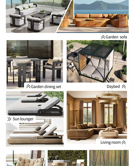 Modern Garden Sofa Set Versatile Outdoor And Indoor Furniture For Hotels Villas Parks Pools Living Rooms