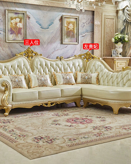 Comfortable Recliner Sofas Family Cushion Elegant Double Sofa Bed Vintage Multifunctional Woonkamer Banken Home Furniture
