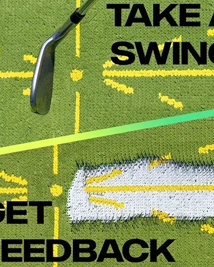 Golf Practice Mat, Indoor And Outdoor Golf Hitting Mat, Golf Training Auxiliary Mat Mat + 4 Floor Nails + 1 Hook