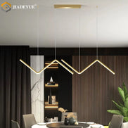 Modern LED irregular long chandelier adjustable chandelier dining room bedroom kitchen home decoration lighting