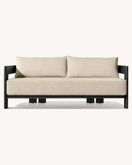 Outdoor Furniture Garden Aluminum Outdoor Sofa Living Single Sofa and Ottoman Set
