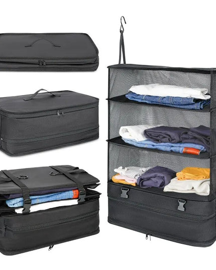 1 Set Housewares Luggage Travel Organizer Travel Essentials Hanging Packing Cubes Hanging Shelves Laundry Storage Compartment