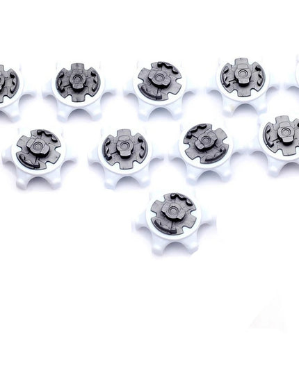 New Golf Spikes Fast Twist Shoe Spikes Replacement Set Golf Training Aids Ultra Thin Cleats Pins White Color