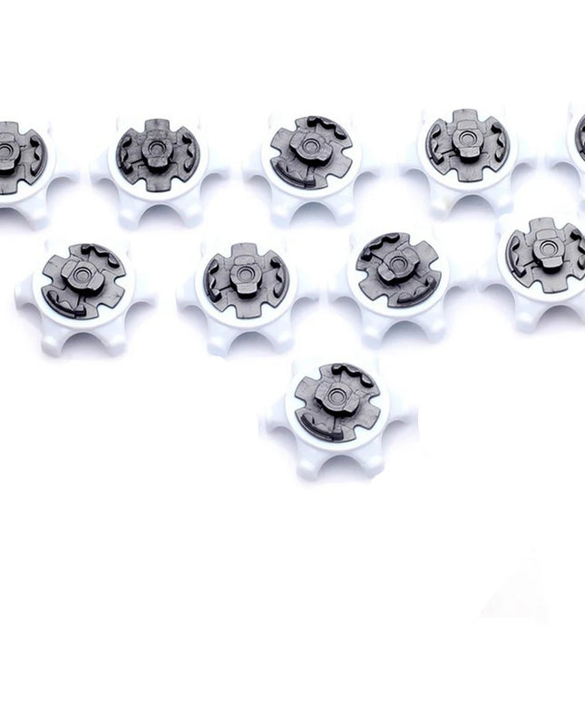 New Golf Spikes Fast Twist Shoe Spikes Replacement Set Golf Training Aids Ultra Thin Cleats Pins White Color