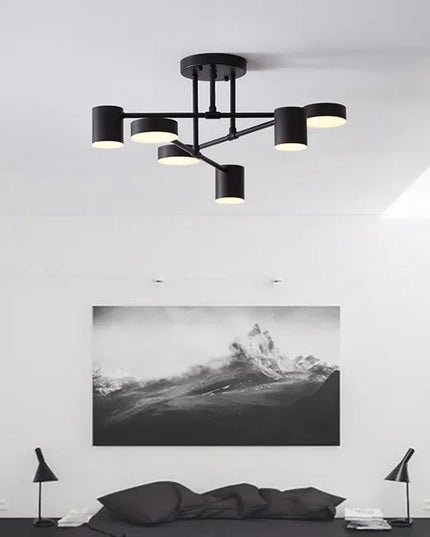 Modern LED Ceiling Chandelier White 6 Heads Hanging Lamp Light  For Ceiling Dining Living Rooms Bedroom Hall Home Decor Fixtures