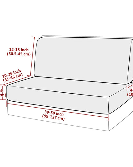 2pcs/set Jacquard RV Dinette Cushions Covers Stretch Camper Sofa Seat Covers Adjustable Dining Seat Covers Bench Backrest Decor