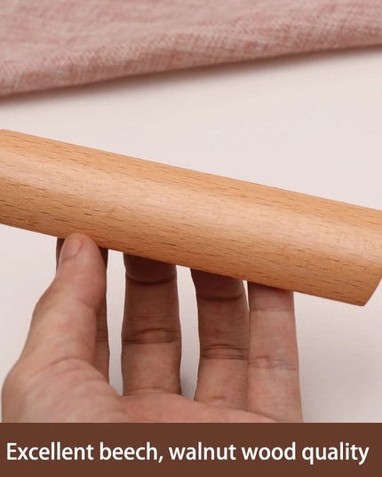Natural Wood Furniture Handles Kitchen Door Knobs Cabinets Pulls Beech Wooden Handles for Cabinet and Drawers Furniture Hardware