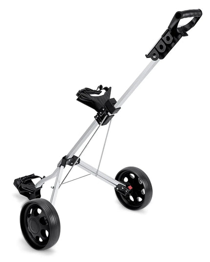 PGM Golf Trolley 2 Wheels Foldable Hand Push Pull Bag Hand-cart Golf Course QC002