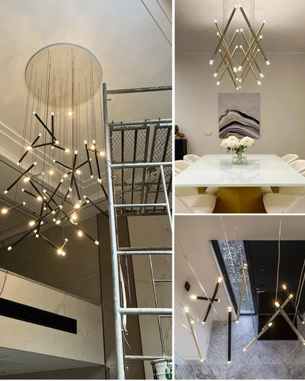 Modern Home Decoration Led Ceiling Chandelier Kitchen Stairs Lighting Lamp Living Room Decor Designer Chandeliers Dining Loft