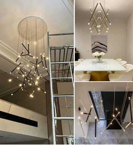 Modern Home Decoration Led Ceiling Chandelier Kitchen Stairs Lighting Lamp Living Room Decor Designer Chandeliers Dining Loft