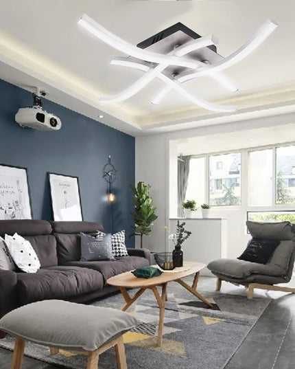 Modern Led Chandeliers Light for Living Dining Room Bedroom Study Room New Matte White Led Chandelier Fixture Ceiling Lamps