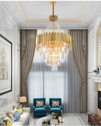 Modern Chandeliers for Living Room Chandelier Luxury Crystal Chandelier Ceiling Lights Lustre Salon Loft Pendant Lighting Lamps
