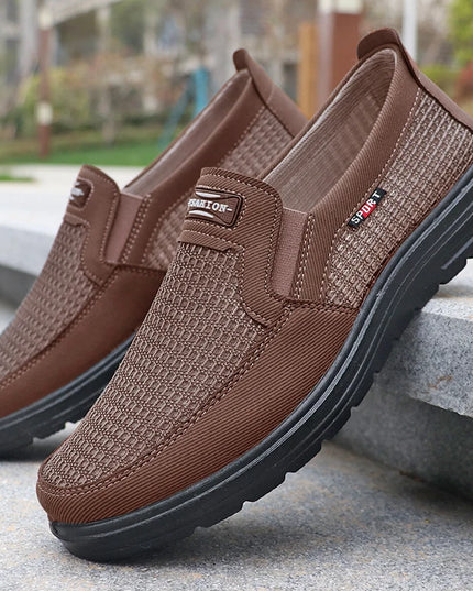 Men's Fashionable Solid Woven Knitted Running Shoes - Lightweight, Breathable and Non-Slip - Perfect Sports Shoes for Outdoor Activities