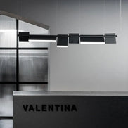 Modern danish Chandelier Design Rotatable Black Led minimalist light Dining Room Decor Led Lamp Bar Loft coffee tables lights