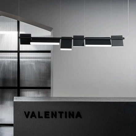 Modern danish Chandelier Design Rotatable Black Led minimalist light Dining Room Decor Led Lamp Bar Loft coffee tables lights