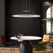 Modern Round Restaurant Chandelier Lighting LED Used For Kitchen Living Room Decoration Hanging Ring Dining Room Table Lamps