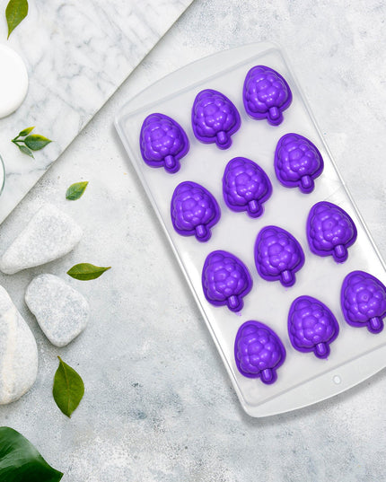 Silicone Mold Ice Cube Tray Creative Sweet Multi Type Ice Tray Buckets Ice Cube Trays Multi Fruit Shape Ice Tray (1 Pc)