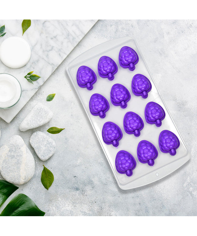 Silicone Mold Ice Cube Tray Creative Sweet Multi Type Ice Tray Buckets Ice Cube Trays Multi Fruit Shape Ice Tray (1 Pc)