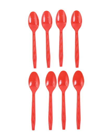 Reusable Home Dining Plastic Spoons (8 Pc)