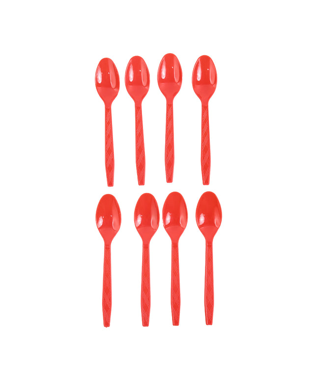 Reusable Home Dining Plastic Spoons (8 Pc)