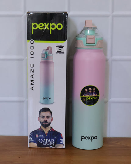 Pexpo Amaze Hot  Cold Insulated Stainless Steel Water Bottle - 1000 Ml