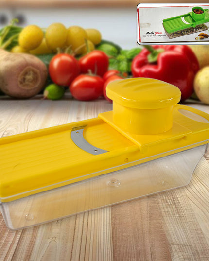 Big Multipurpose Vegetable And Fruit Slicer (Yellow  1 Pc)