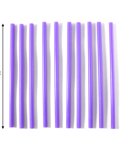 Reusable Plastic Drinking Straws Pack Of 10