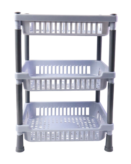 3-layer Multipurpose Kitchen Storage Basket Rack