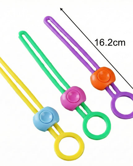 Reusable Silicone Food Bag Sealing Clips With Lock For Kitchen Storage ( 3 Pc)