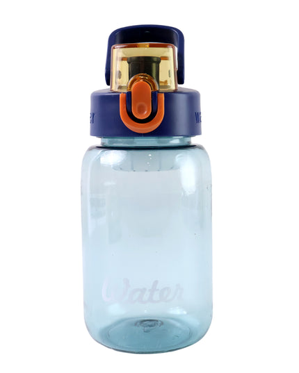 Blue Plastic Leak-proof Flip Cap  Safty Lock Water Bottle (600ml Approx  1 Pc)