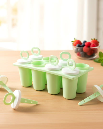 Prexo Plastic Ice Cream Popsicle Maker (8 Pc Set)