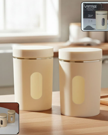 Premium Kitchen Storage Container Set (2 Pc Set 750 Ml Approx)