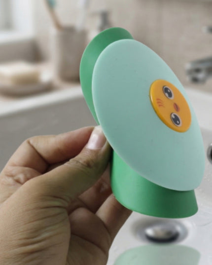 Cute Duck Design Silicone Sink Drain Stopper With Suction Base 1 Pc