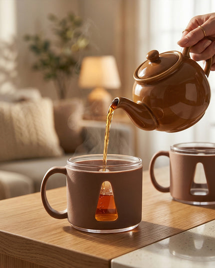 Premium Round Tea Cup Set (6 Pc Set)