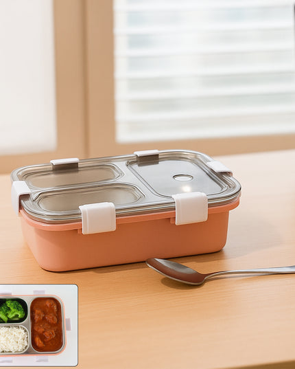 3-compartment Lunch Box - (1 Pc)