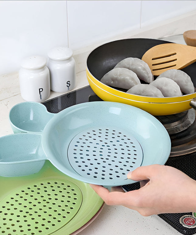 Multi-purpose Dumpling  Snack Serving Plate (1 Pc)