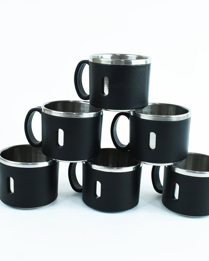 Apex Stainless Steel Desk Mug (6 Pc)