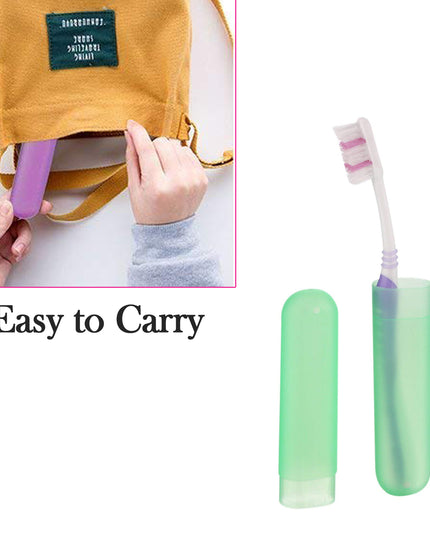 4969 6pc Plastic Toothbrush Cover Anti Bacterial Toothbrush Container- Tooth Brush Travel Covers Case Holder Cases