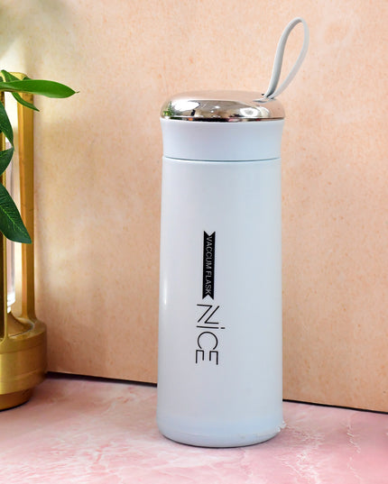 Water Bottle 400ml Leak Proof Glass Water Bottle With Daily Water Intake For Gym And Children Nice Bottle (1 Pc  Light Blue Color)
