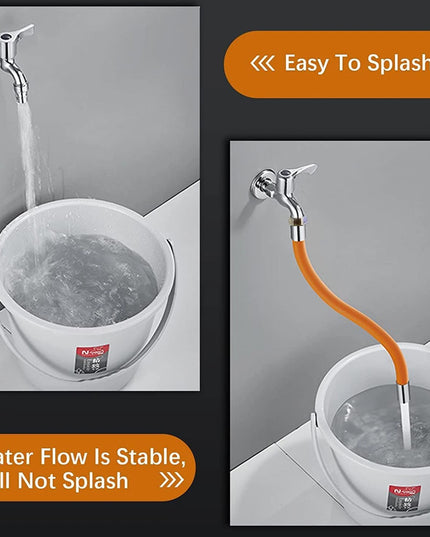 Flexible Silicone Water Tap Extender Pipe 44 Cm 1 Pc