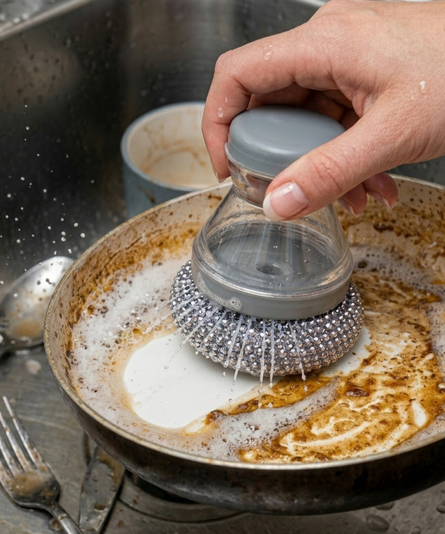 Liquid Dispensing Dish Cleaning Brush 1 Pc