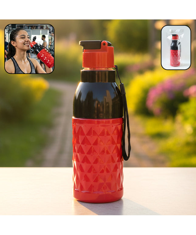 Plastic 1000 Ml Approx Sports Water Bottle (1 Pc)