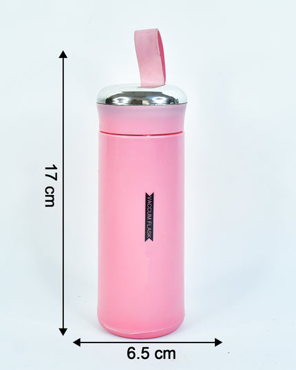 Water Bottle 400ml Leak Proof Glass Water Bottle With Daily Water Intake For Gym And Children Nice Bottle (1 Pc  Pink Color)