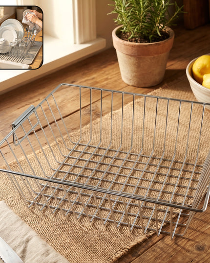 Multipurpose Stainless Steel Kitchen Sink Basket (1 Pc 12x15 Inch)
