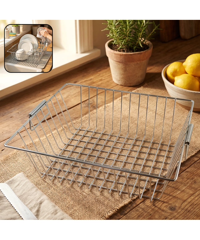 Multipurpose Stainless Steel Kitchen Sink Basket (1 Pc 12x15 Inch)