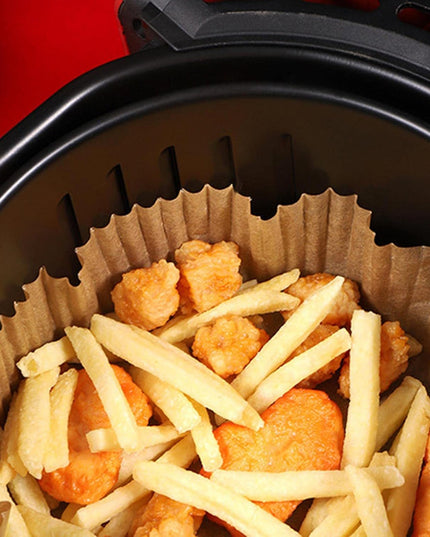 Round Air Fryer Disposable Paper Liner  (50 Pcs Set  160mmx45mm)
