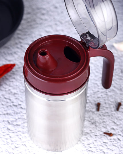 8126 Oil Dispenser Stainless Steel With Small Nozzle 500ml Oil Container.