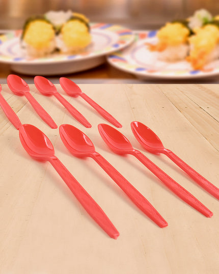 Reusable Home Dining Plastic Spoons (8 Pc)